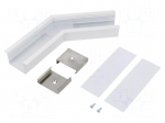 Connector 135&deg; | white | aluminium | Application: VARIO30-07