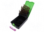Drill set | for metal | high speed steel HSS-O | plastic cassette