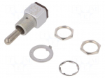 Switch: toggle | Pos: 3 | SPDT | (ON)-OFF-(ON) | 5A/125VAC | 5A/30VDC