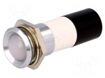 Indicator: LED | recessed | 230VDC | 230VAC | Cutout: &Oslash;22.2mm | IP67