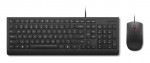 Lenovo Essential Wired Combo Black US Euro keyboard Mouse included Universal USB