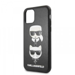 Back panel cover Karl Lagerfeld Apple iPhone 11 Pro Karl Lagerfeld and Choupette Cover Black