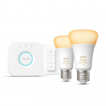 Philips Hue WA 8W A60 E27 spuldze 2 gab + Bridge + slēdzis 929002468406 8719514291812
