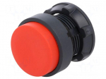 Switch: push-button | Stabl.pos: 1 | 22mm | red | Illumin: none | IP66