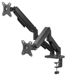 Monitor mount Savio 17" - 32" Dual monitor spring loaded desk mount