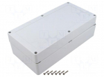 Enclosure: multipurpose | X: 120mm | Y: 240mm | Z: 75mm | ZP | ABS | IP67
