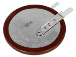 Re-battery: Li | VL3032 | 3V | 100mAh | 2pin,for PCB | &Oslash;30x3.9mm