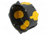 Enclosure: junction box | &Oslash;: 85mm | Z: 40mm | plaster embedded | IP40