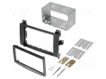 Radio mounting frame | Mercedes | 2 DIN | black