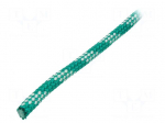 Rope | polypropylene | &Oslash;rope: 8mm | L: 25m | with a core | green