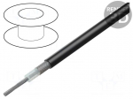 Wire: coaxial | RG58 | 1x20AWG | stranded | Cu | PVC | black | 152m | CPR: Eca