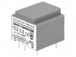 Transformer: encapsulated | 0.5VA | 230VAC | 12V | 12V | 20.8mA | 20.8mA