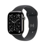 Apple Watch Series 11&Acirc; GPS + Cellular 46mm&Acirc; Slate Titanium Case with Black Sport Band - M/L