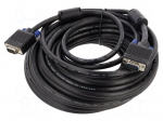 Cable | D-Sub 15pin plug,both sides | 20m | black | 28AWG | black