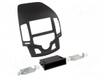 Radio frame | Hyundai | 2 DIN | black/rubber-touch