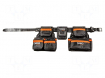 Waist bag | tool case | black-orange | poliester 1680D