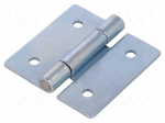 Hinge | Width: 60mm | zinc-plated steel | H: 60mm