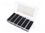 Set of heat shrink sleeves | 2: 1 | 100mm | black | polyolefine