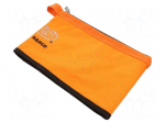 Waist bag | orange-black | polyester | 310x205x10mm