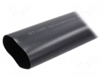 Heat shrink sleeve | 3: 1 | 95mm | L: 1m | black | Wall thick: 3mm