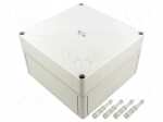 Enclosure: multipurpose | X: 180mm | Y: 182mm | Z: 111mm | TK PC | grey