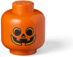 Room Copenhagen LEGO Storage Head "Pumpkin", small, storage box (orange / black)