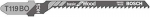 Bosch jigsaw blade T 119 BO Basic for Wood, 83mm (5 pieces)