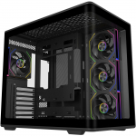 Cooler Master Elite 600 ARGB, Tower Case, Black, Tempered Glass x 2