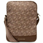 Guess Bag GUTB10HGCFSEW 10" brown|brown GCube Stripe Tablet Bag