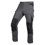 Spodnie robocze Mix&Match, Canvas, wzmocnienia z Cordury, szaro-czarne, rozmiar S