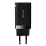 Baseus reisilaadija Super Si Pro mini kiire laadija, C+U, PD 3.0, QC 3.0 30W EU Black (CCSUPP-E01)