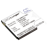 3950 mAh for Samsung EB-BG715BBE,GH43-04993A