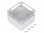 Enclosure: multipurpose | X: 120mm | Y: 120mm | Z: 90mm | polycarbonate