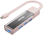 Unitek Hub dwukierunkowy USB C/USB A 5Gbps r&oacute;żowy