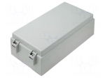 Enclosure: wall mounting | X: 125mm | Y: 222mm | Z: 75mm | ABS | IP65