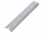 DIN rail | steel | W: 35mm | L: 203mm | ALN122208,P122209 | Plating: zinc