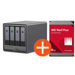 UGREEN NASync DXP4800 Plus NAS s&uuml;steem 4-k&otilde;vakettaga 8TB koos 1x WD WD80EFPX NAS k&otilde;vakettaga - 8 TB