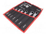Key set | combination spanner,with ratchet,with joint | Pcs: 7