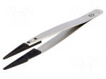 Tweezers | non-magnetic | Tip width: 2mm | Blade tip shape: rounded