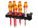 Kit: screwdrivers | Pcs: 7 | insulated | 1kVAC | Phillips,slot