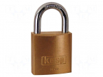 Padlock | brass | hardened steel shackle,double bolted | A: 30mm