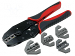 The set contains: crimp tool,five interchangeable jaws | 220mm