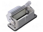 Enclosure: for HDC connectors | size D10A | with latch | straight