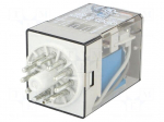 Relay: electromagnetic | 3PDT | Ucoil: 220VDC | 10A/250VAC | 10A/30VDC