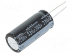 Capacitor: electrolytic | THT | 330uF | 200VDC | &Oslash;18x40mm | Pitch: 7.5mm
