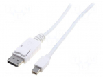Cable | DisplayPort 1.1a | 3m | white