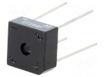 Single-phase bridge rectifier | Urmax: 600V | If: 8A | Ifsm: 200A | THT