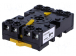 Relays accessories: socket | PIN: 8 | Mounting: DIN | 6A | 250VAC | octal