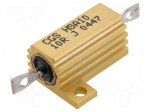 Resistor: wire-wound | with heatsink | screw | 10&Omega; | 16W | &plusmn;5% | 50ppm/&deg;C