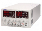 Power supply: laboratory | Channels: 2 | 0&divide;60VDC | 0&divide;10A | 0&divide;60VDC
